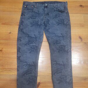 Levi's 501 Jeans 40x32 Fresh Leaves x Justin Timberlake ST Button Fly Blue Camo